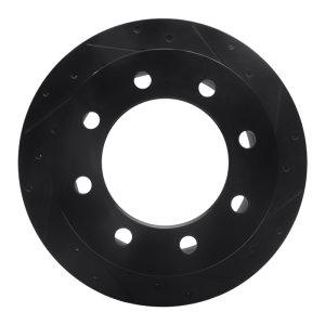 Chevrolet Express 3500 Brake Rotor (1) - Rear Right - R1 Concepts - Drilled & Slotted - Black - `01-`10